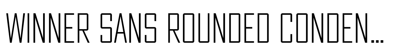 Winner Sans Rounded Condensed Thin